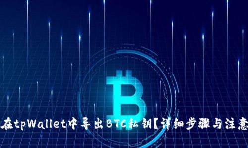 如何在tpWallet中导出BTC私钥？详细步骤与注意事项