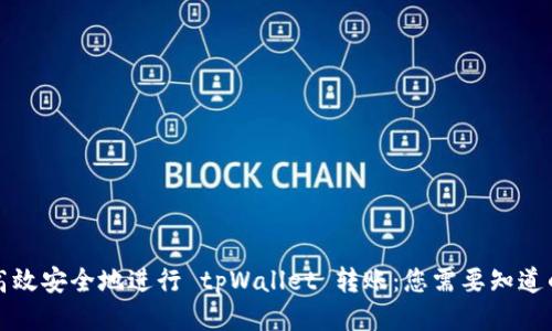 如何高效安全地进行 tpWallet 转账：您需要知道的一切