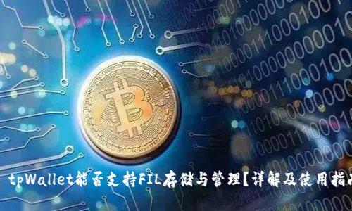 : tpWallet能否支持FIL存储与管理？详解及使用指南